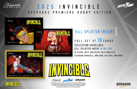 Invincible Season 1 2025 Keepsake Premiere Trading Cards Blaster Box (10/29/2025) - Golden Apple Comics