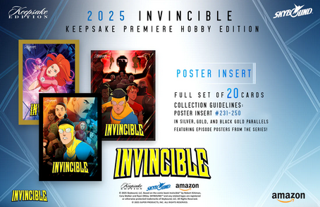 Invincible Season 1 2025 Keepsake Premiere Trading Cards Blaster Box (10/29/2025) - Golden Apple Comics