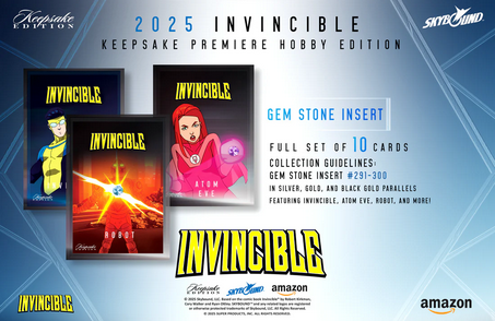 Invincible Season 1 2025 Keepsake Premiere Trading Cards Blaster Box (10/29/2025) - Golden Apple Comics