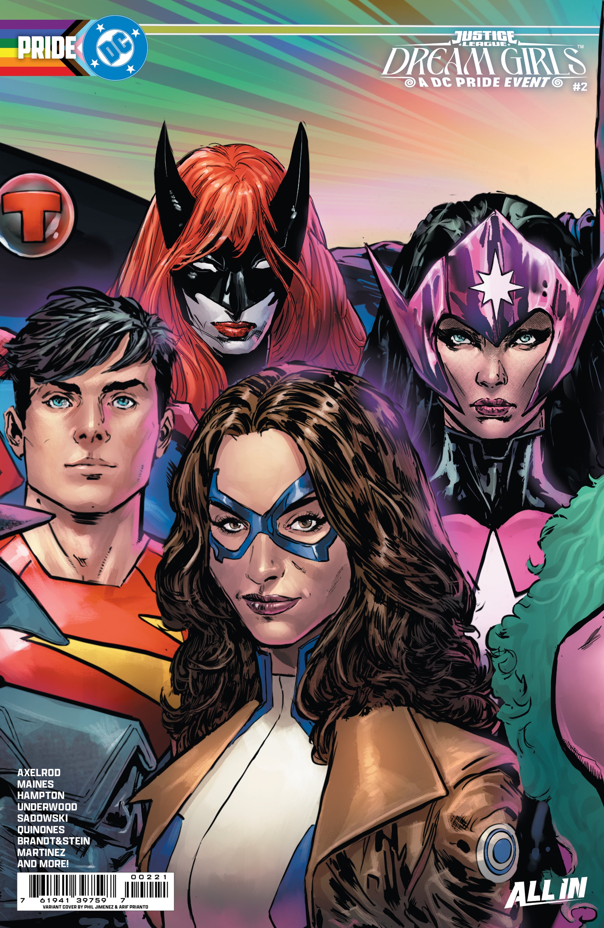 Justice League Dream Girls A Dc Pride Event #2 (Of 4) B Phil Jimenez Connecting Variant (06/10/2026) Dc - Golden Apple Comics