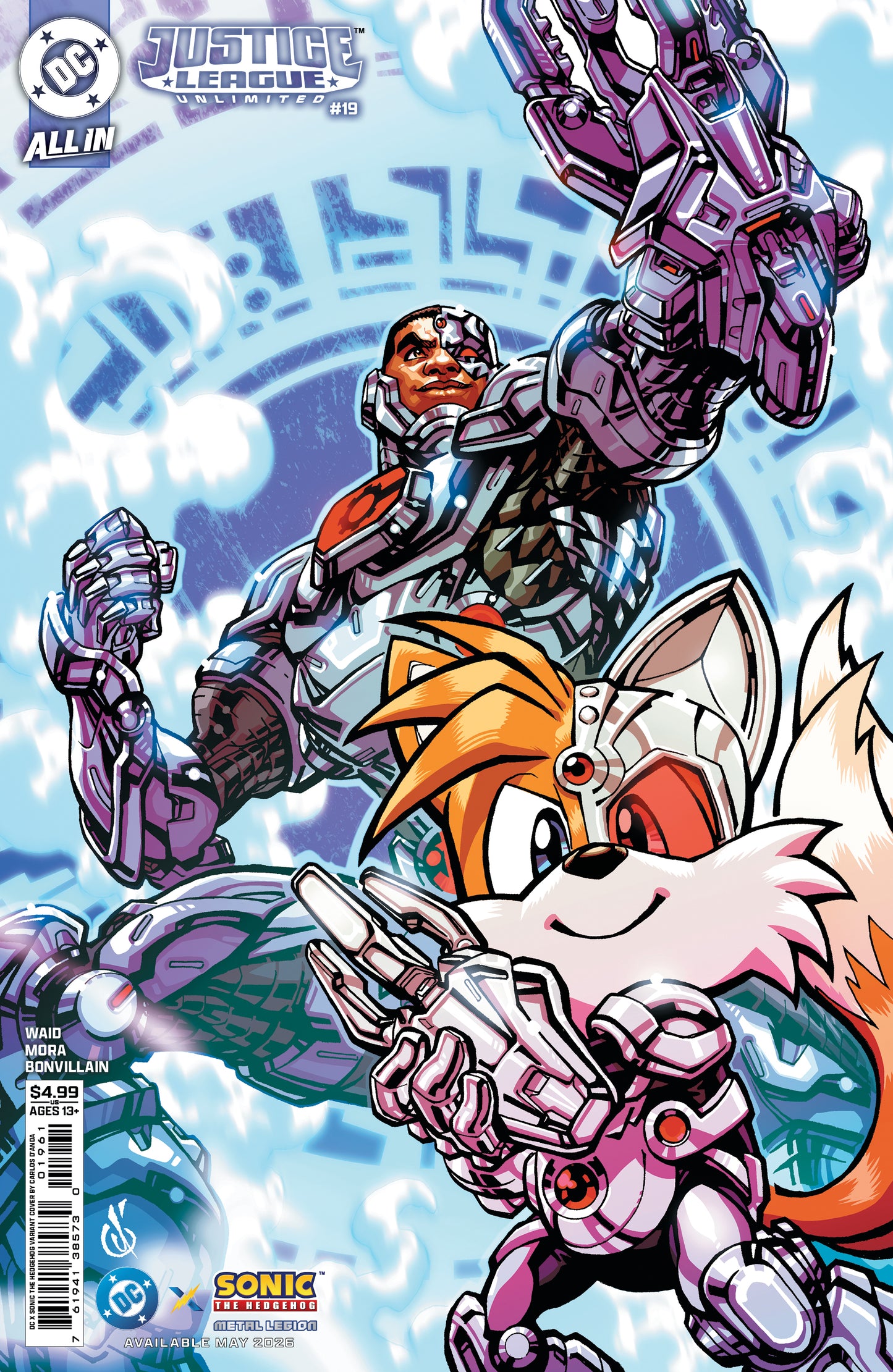 Justice League Unlimited #19 F Carlos Danda Dc X Sonic Variant (05/27/2026) Dc - Golden Apple Comics