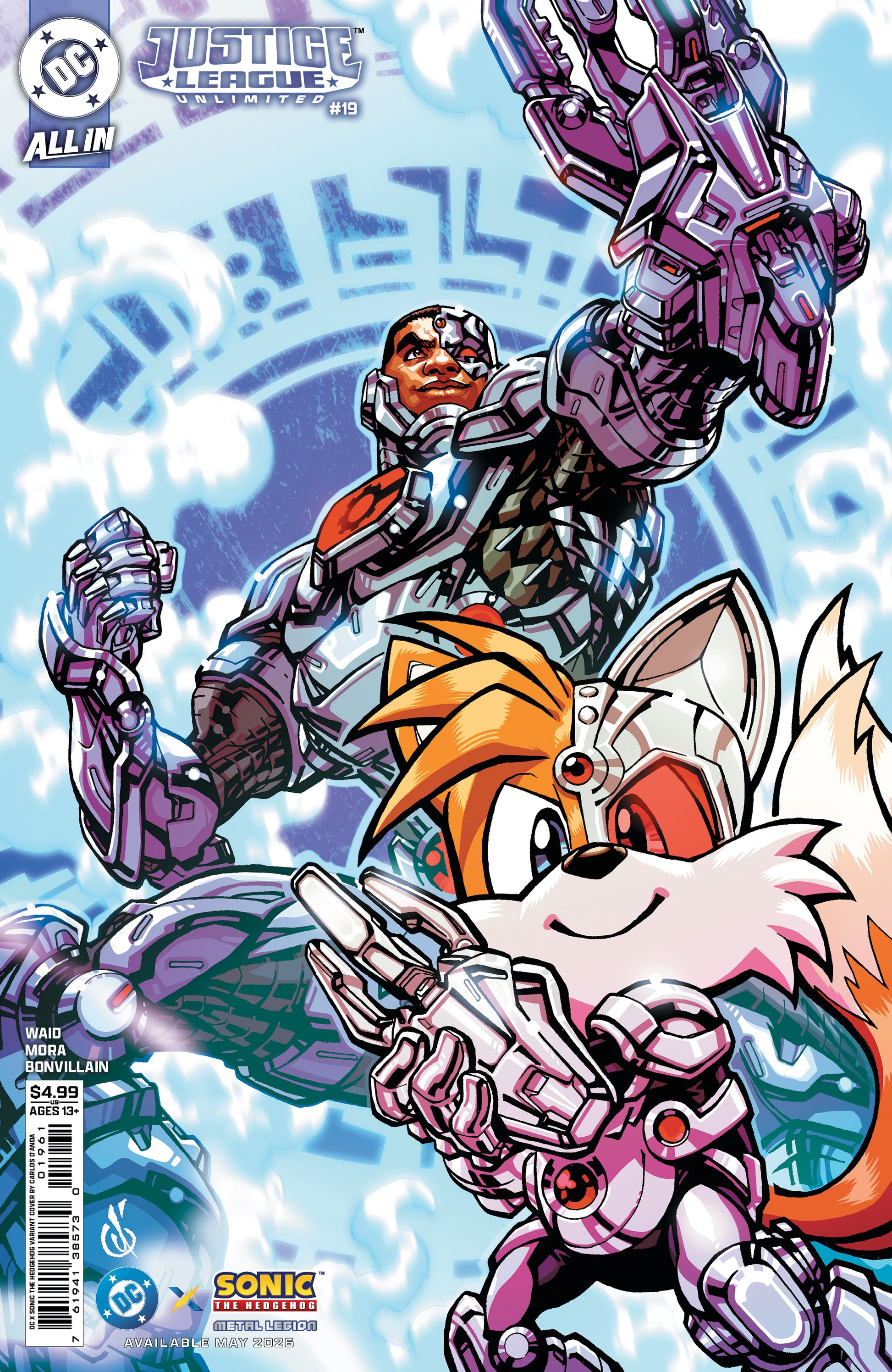 Justice League Unlimited #19 F Carlos Danda Dc X Sonic Variant (05/27/2026) Dc - Golden Apple Comics