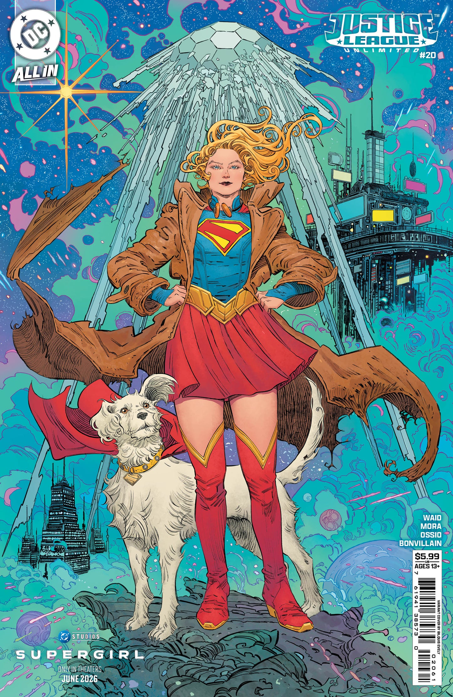 Justice League Unlimited #20 F Bilquis Evely Supergirl Movie Variant (06/24/2026) Dc