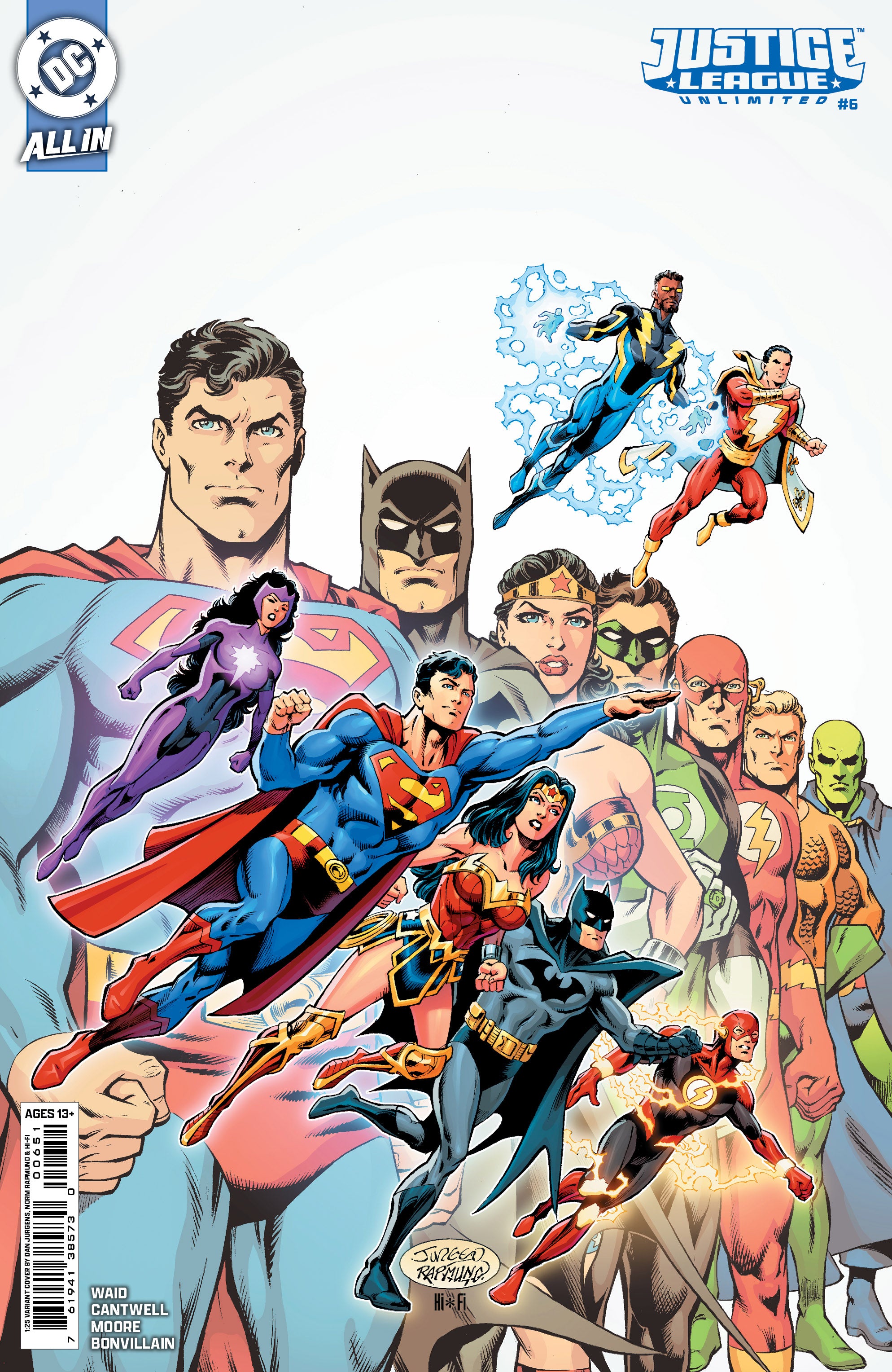Justiceです Justice League Unlimited #6 E 1:25 Dan Jurgens Variant (We Are