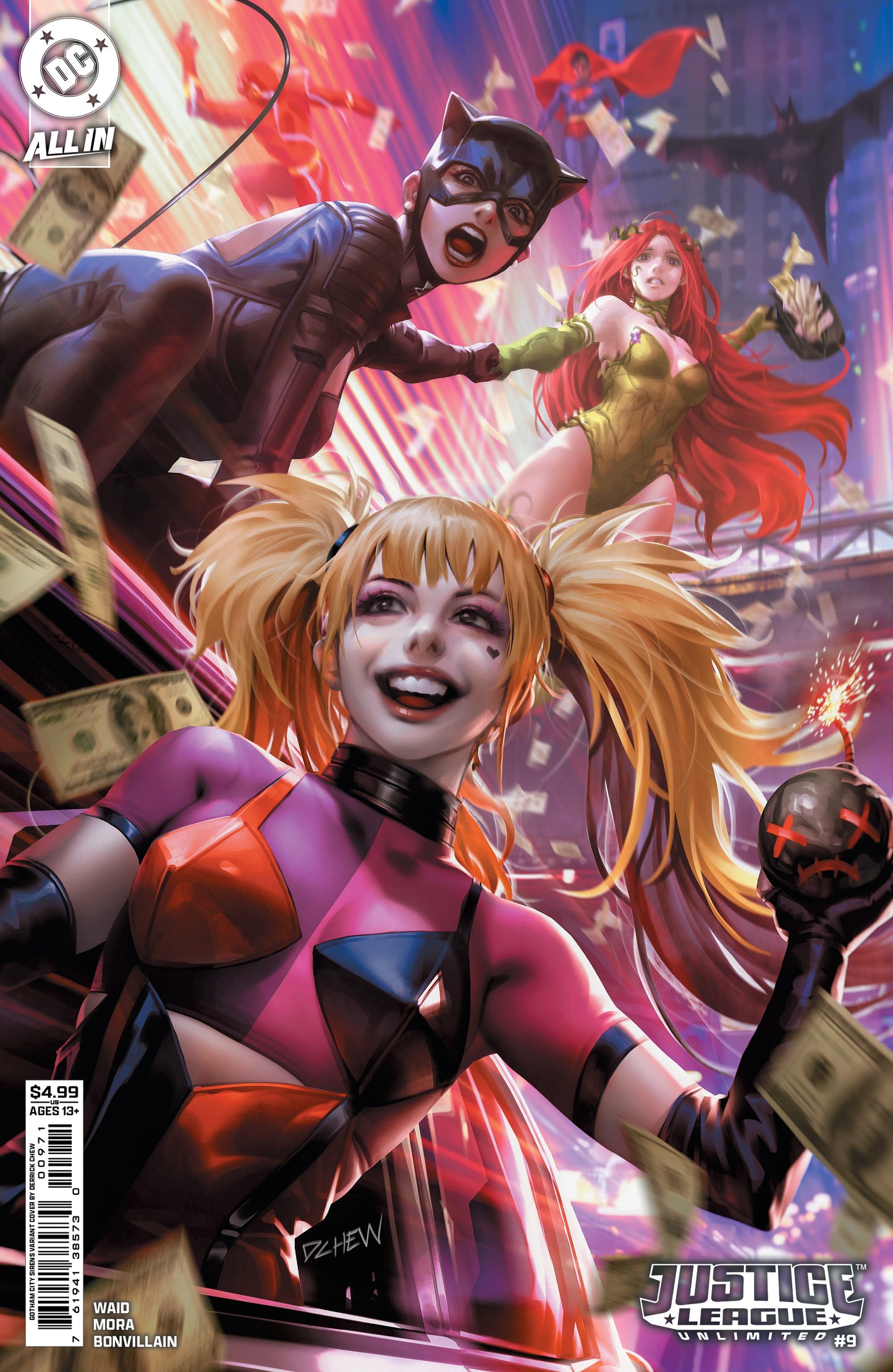 Justice League Unlimited #9 E Derrick Chew Gotham City Sirens Variant (We Are Yesterday) (07/23/2025) Dc