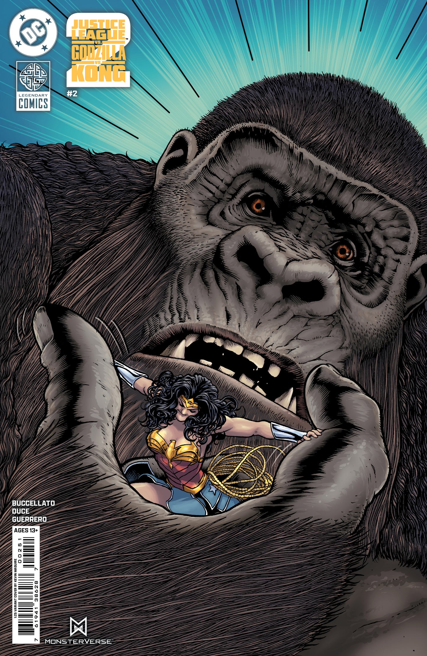 Justice League Vs Godzilla Vs Kong 2 #2 (Of 7) E 1:25 Kevin Maguire Variant (07/02/2025) Dc