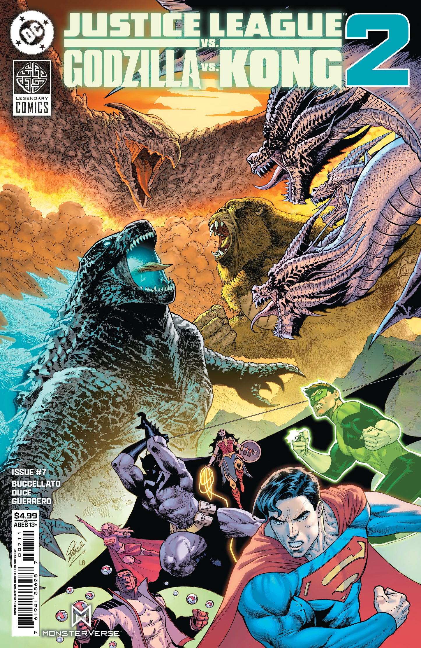 Justice League Vs Godzilla Vs Kong 2 #7 (Of 7) A Christian Duce Brian Buccellato (02/25/2026) Dc - Golden Apple Comics
