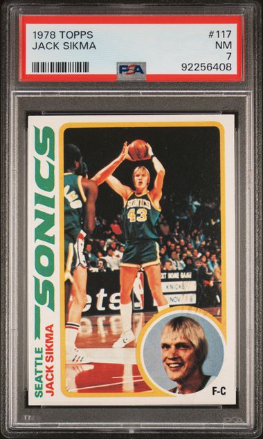 Graded 1978 Topps Jack Sikma #117 Rookie RC Basketball Card PSA 7 Near Mint - Golden Apple Comics