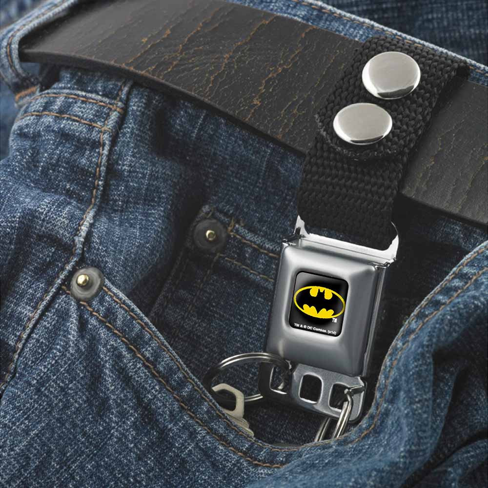 Keychain - Batman Full Color Black Yellow