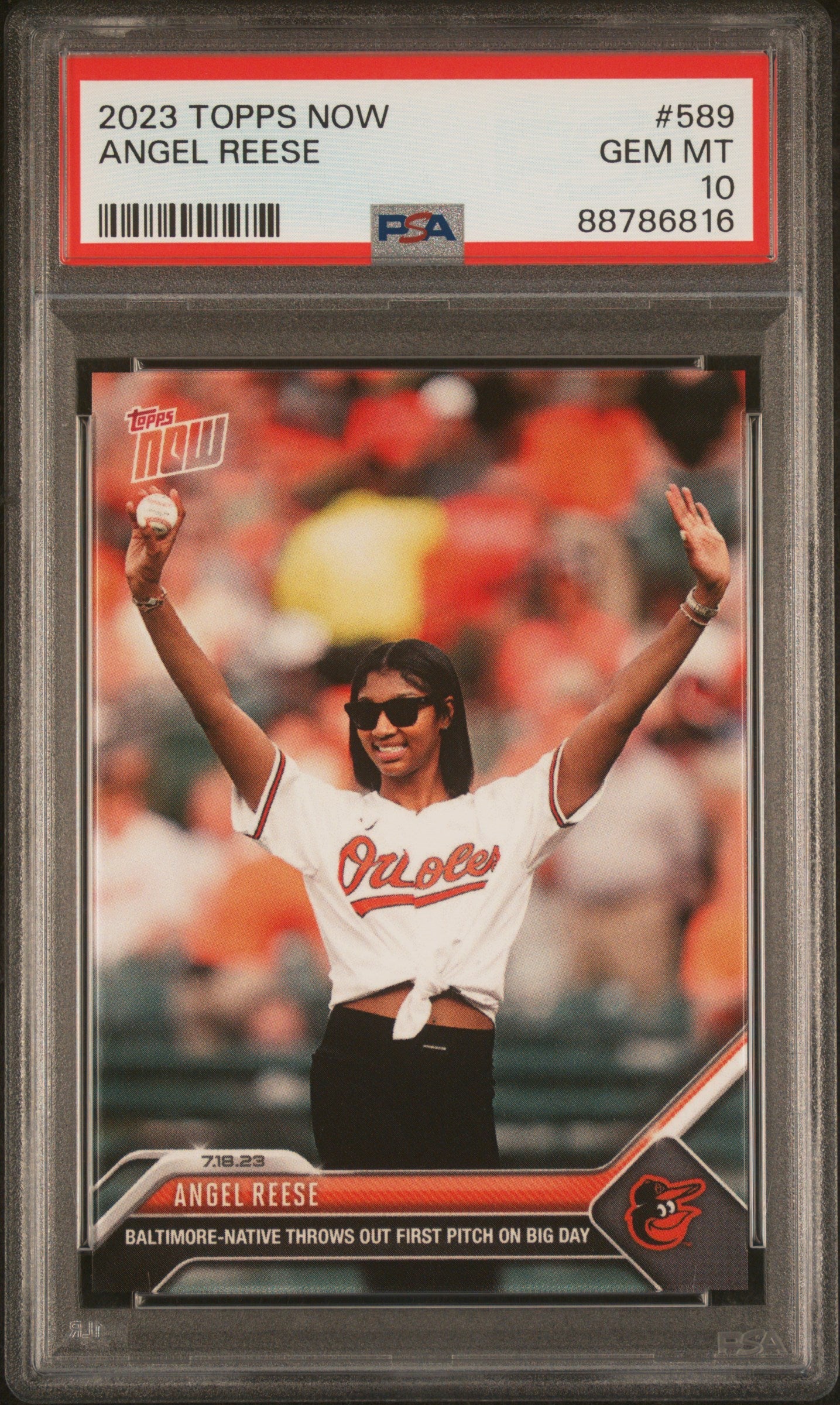 Graded 2023 Topps Now Angel Reese #589 Rookie RC Basketball Card PSA 10 Gem Mint - Golden Apple Comics