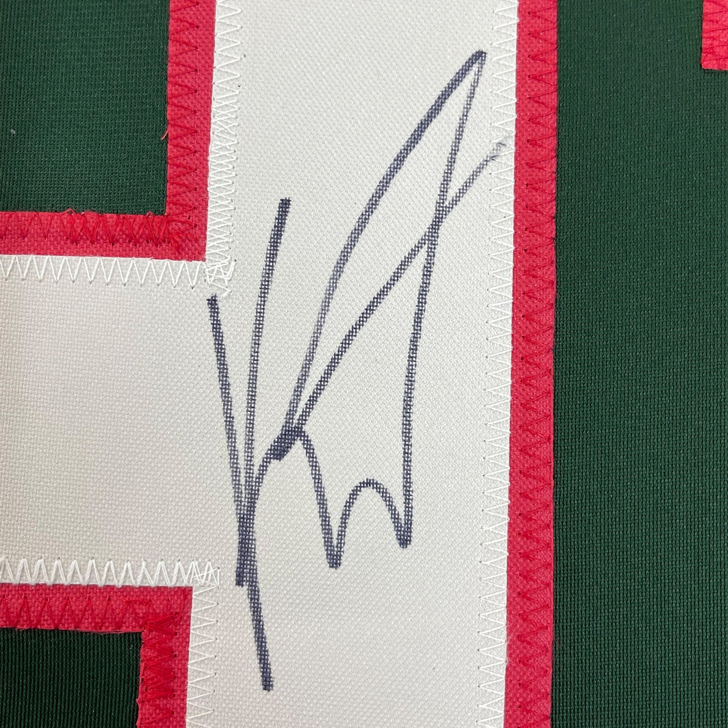 Framed Autographed/Signed Kirill Kaprizov 35x39 Minnesota Green Hockey Jersey Beckett BAS COA - Golden Apple Comics