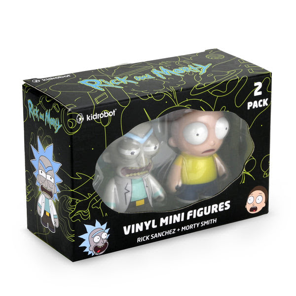 KIDROBOT x ADULT SWIM RAYGUN RICK & MORTY VINYL MINI FIGURE 2-PACK