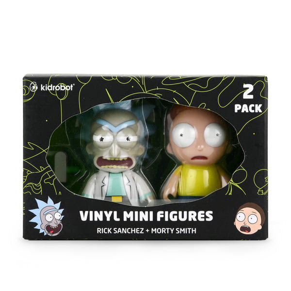 KIDROBOT x ADULT SWIM RAYGUN RICK & MORTY VINYL MINI FIGURE 2-PACK