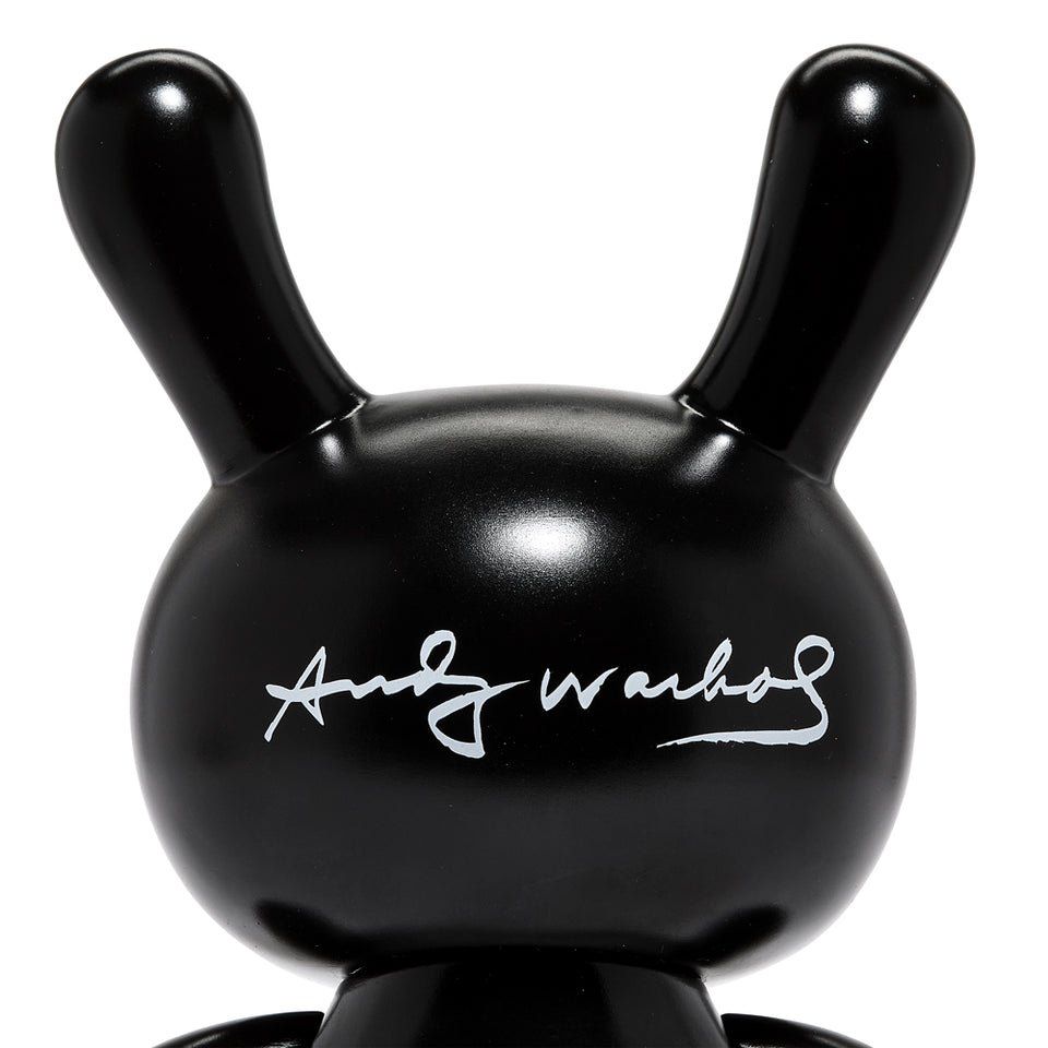 KIDROBOT x ANDY WARHOL FRIGHT WIG SELF-PORTRAIT 8" MASTERPIECE DUNNY - MONOCHROME EDITION