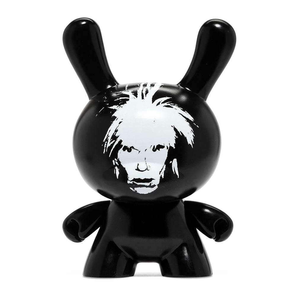 KIDROBOT x ANDY WARHOL FRIGHT WIG SELF-PORTRAIT 8" MASTERPIECE DUNNY - MONOCHROME EDITION