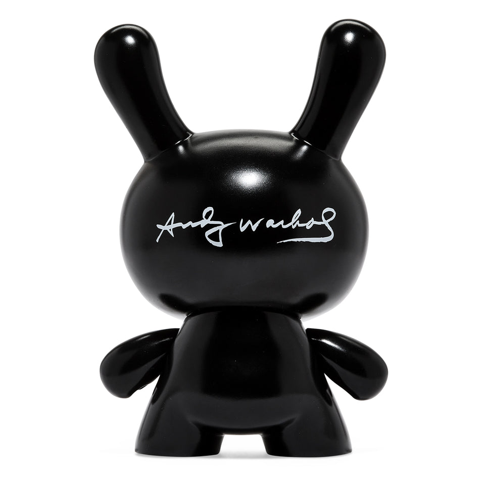 KIDROBOT x ANDY WARHOL FRIGHT WIG SELF-PORTRAIT 8" MASTERPIECE DUNNY - MONOCHROME EDITION