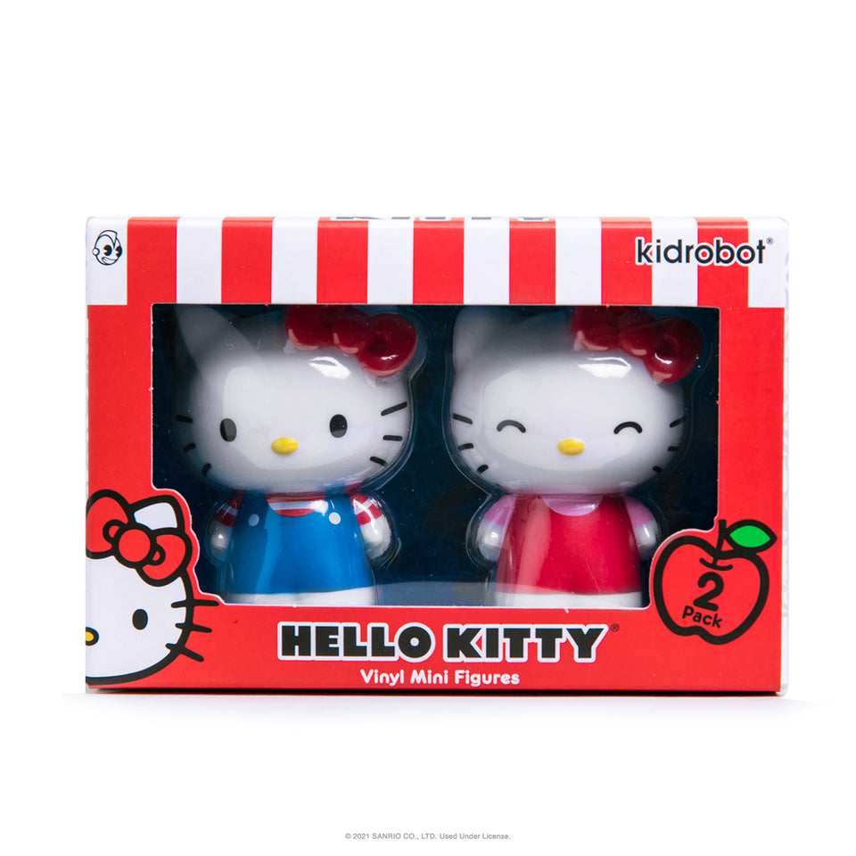 KIDROBOT x SANRIO HELLO KITTY MINI FIGURE CLASSIC 2-PACK SET