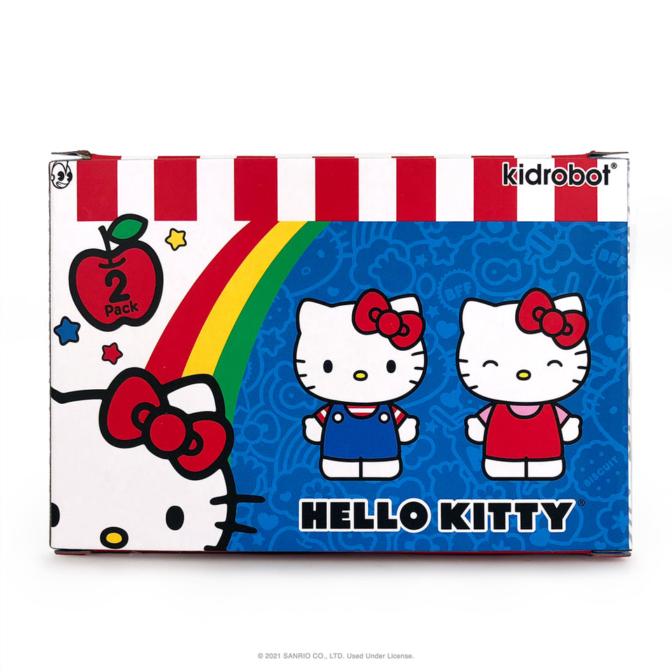 KIDROBOT x SANRIO HELLO KITTY MINI FIGURE CLASSIC 2-PACK SET