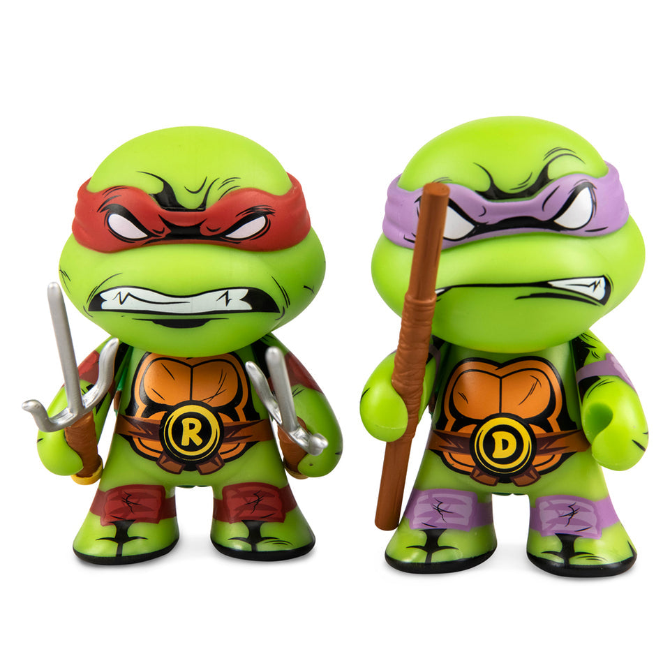 KIDROBOT x TMNT RAPHAEL & DONATELLO 3" VINYL FIGURE 2-PACK