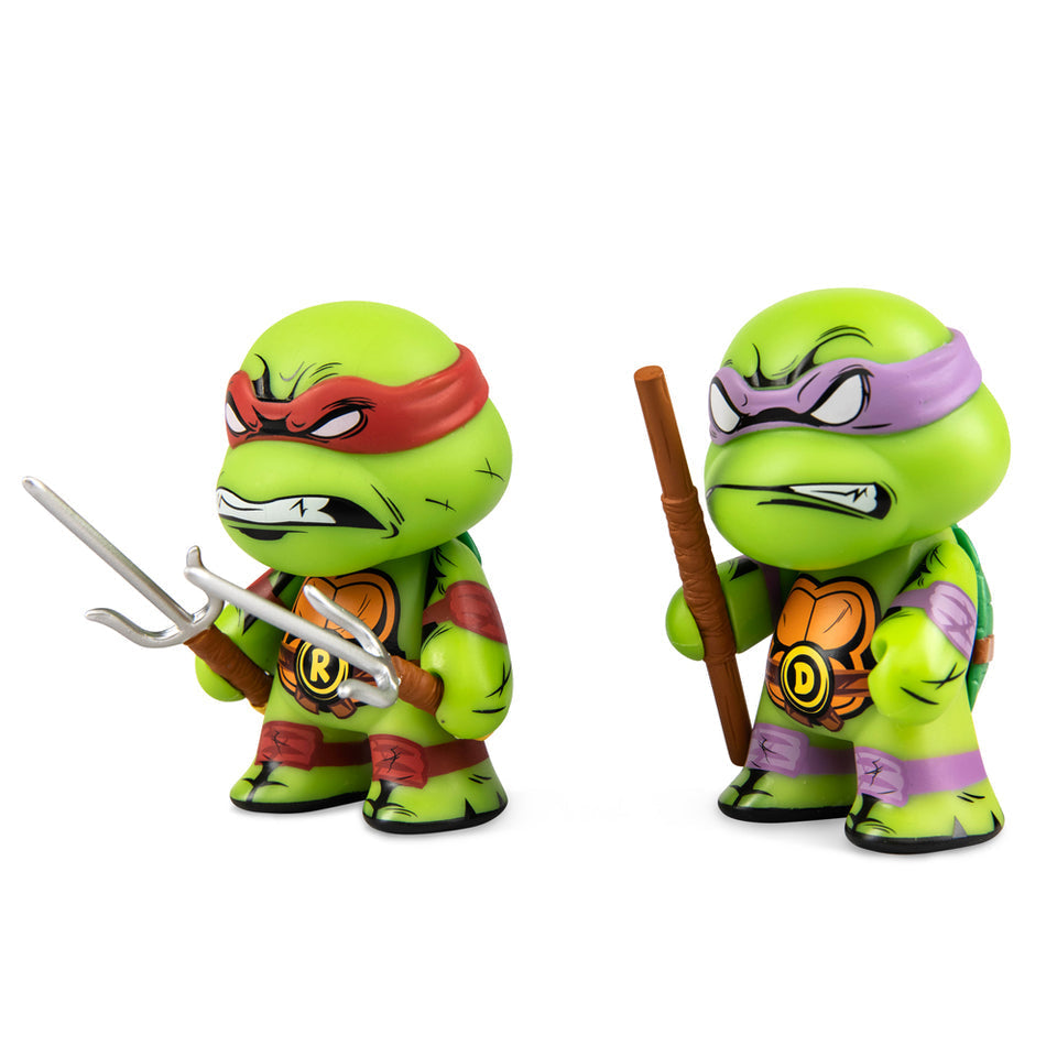 KIDROBOT x TMNT RAPHAEL & DONATELLO 3" VINYL FIGURE 2-PACK