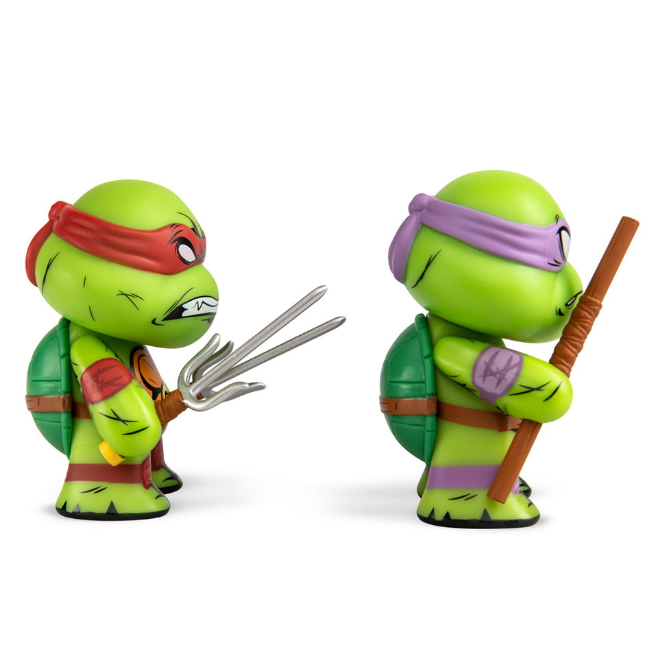 KIDROBOT x TMNT RAPHAEL & DONATELLO 3" VINYL FIGURE 2-PACK