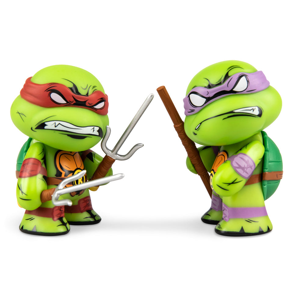 KIDROBOT x TMNT RAPHAEL & DONATELLO 3" VINYL FIGURE 2-PACK