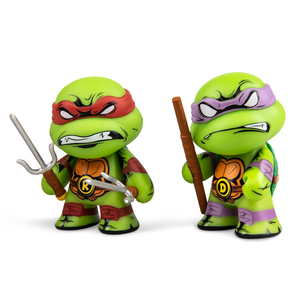 KIDROBOT x TMNT RAPHAEL & DONATELLO 3" VINYL FIGURE 2-PACK