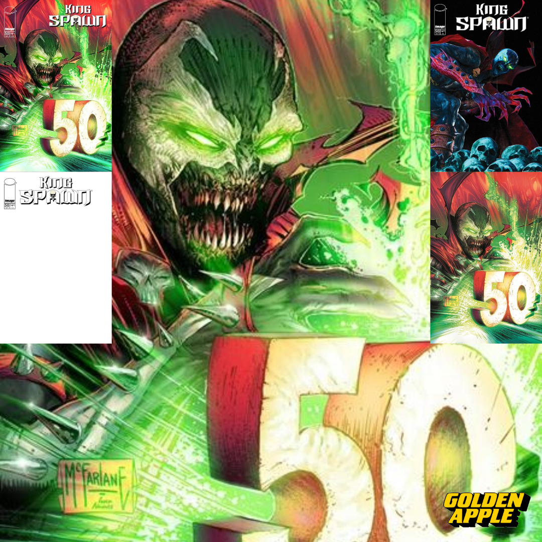 King Spawn #50 A2 Cover Set Of 6 1:50 1:100 (10/22/2025) Image | Golden ...