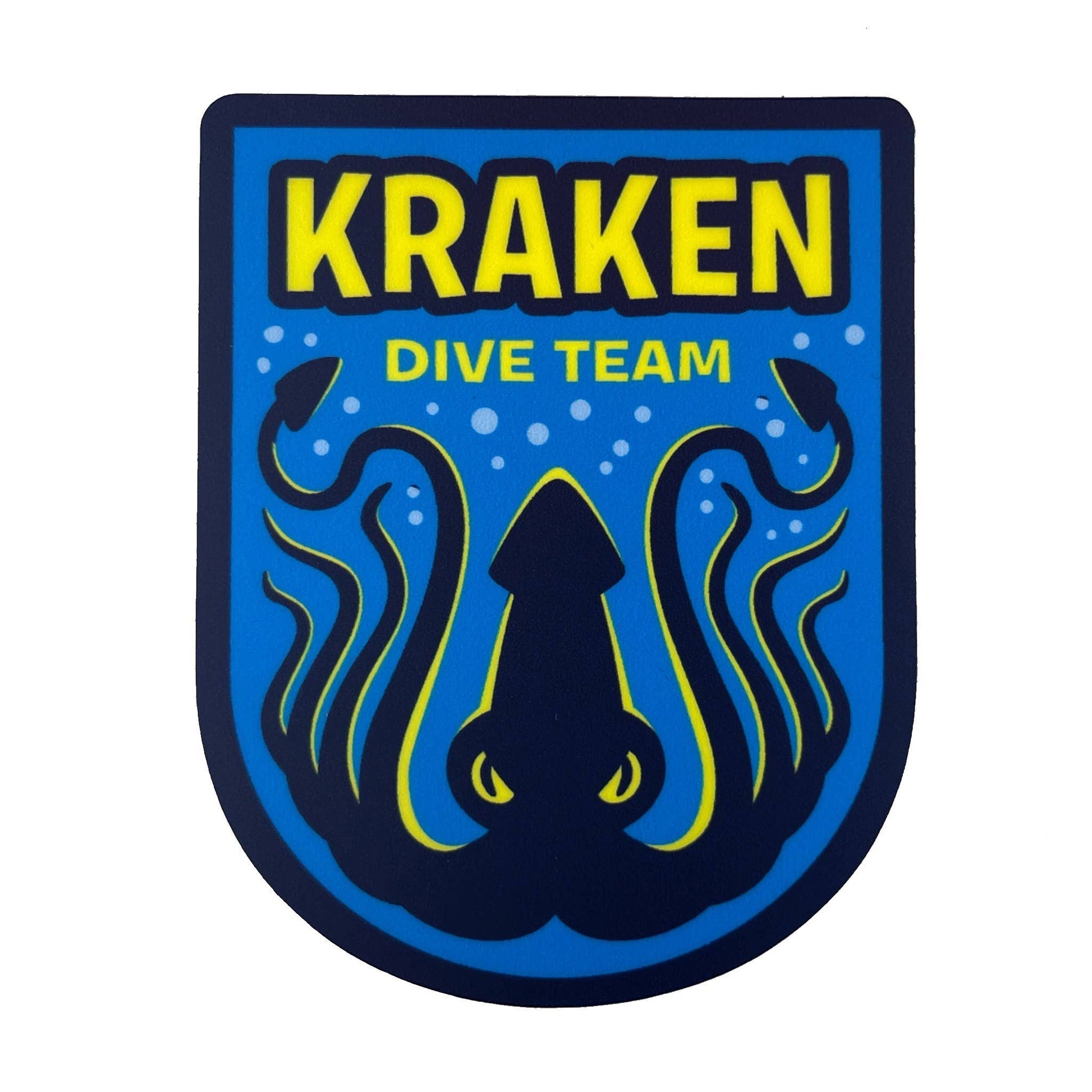 Kraken Dive Team Military Insignia Cryptozoology Sticker - Golden Apple Comics