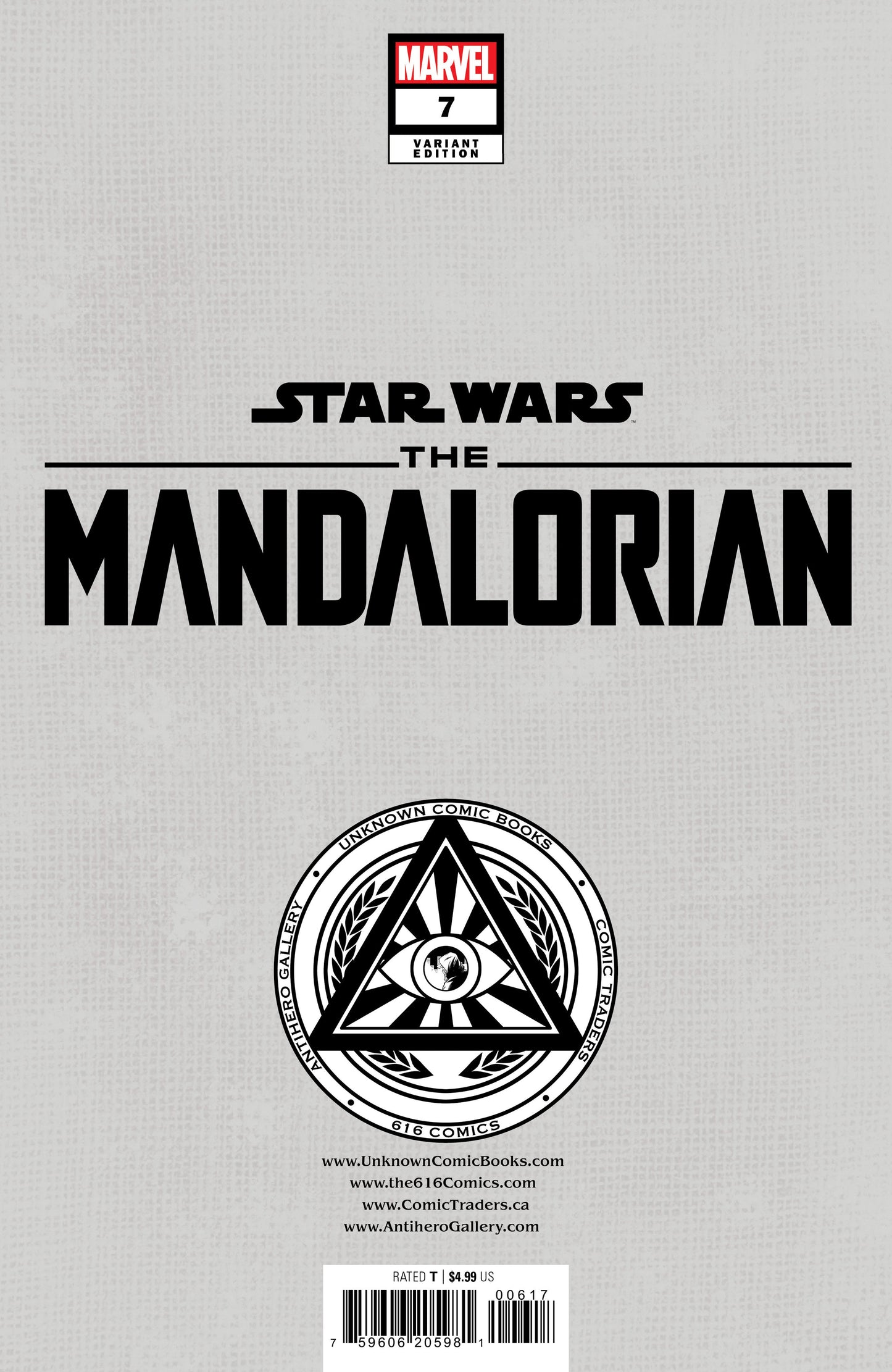 [2 Pack] Star Wars: The Mandalorian Season 2 #7 Unknown Comics Mico Suayan Exclusive Var (12/27/2023)