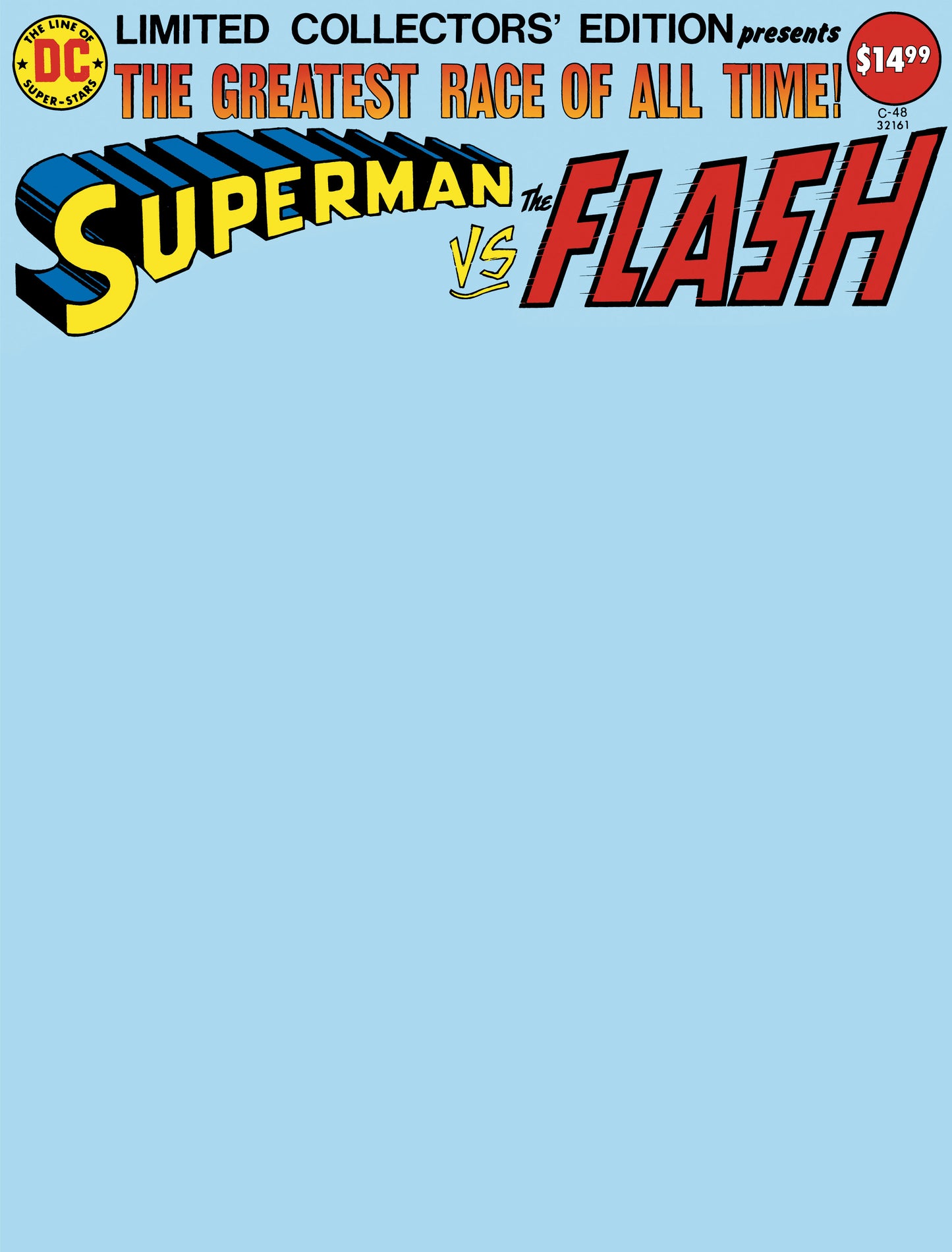 Limited Collectors Edition #48 Superman Vs The Flash Facsimile Edition C Blank Variant (01/22/2025) Dc