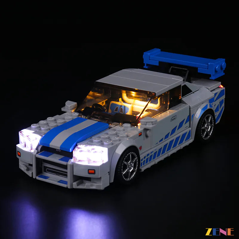 LEGO Fast Furious Nissan GT-R (R34) #76917 Light Kit