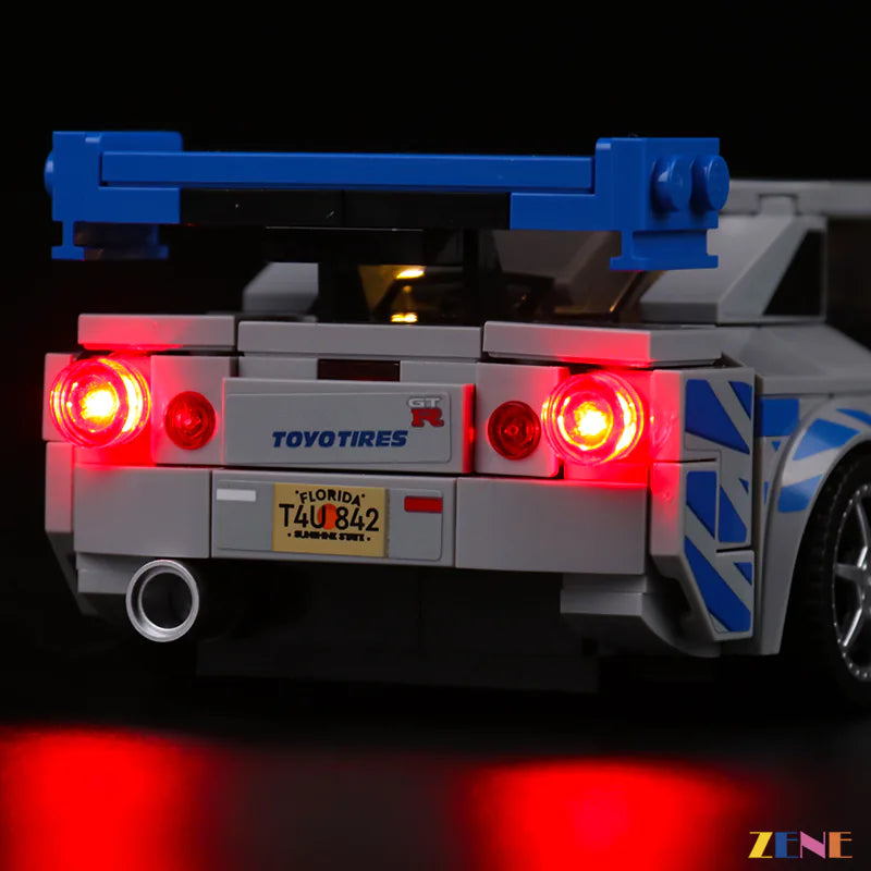 LEGO Fast Furious Nissan GT-R (R34) #76917 Light Kit