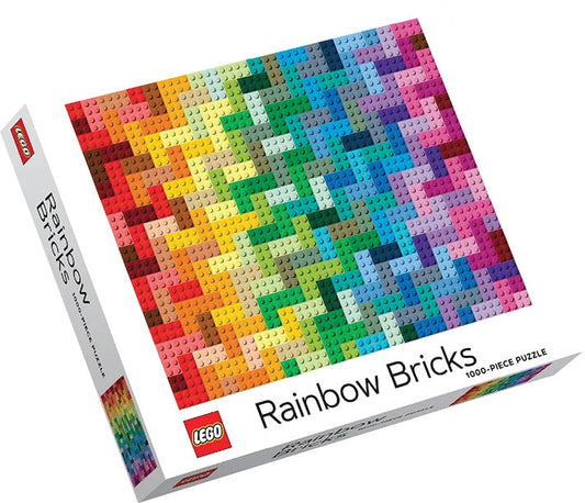 Chronicle Books Puzzles: Jigsaw Puzzle - 1000 Pieces - LEGO - Rainbow Bricks