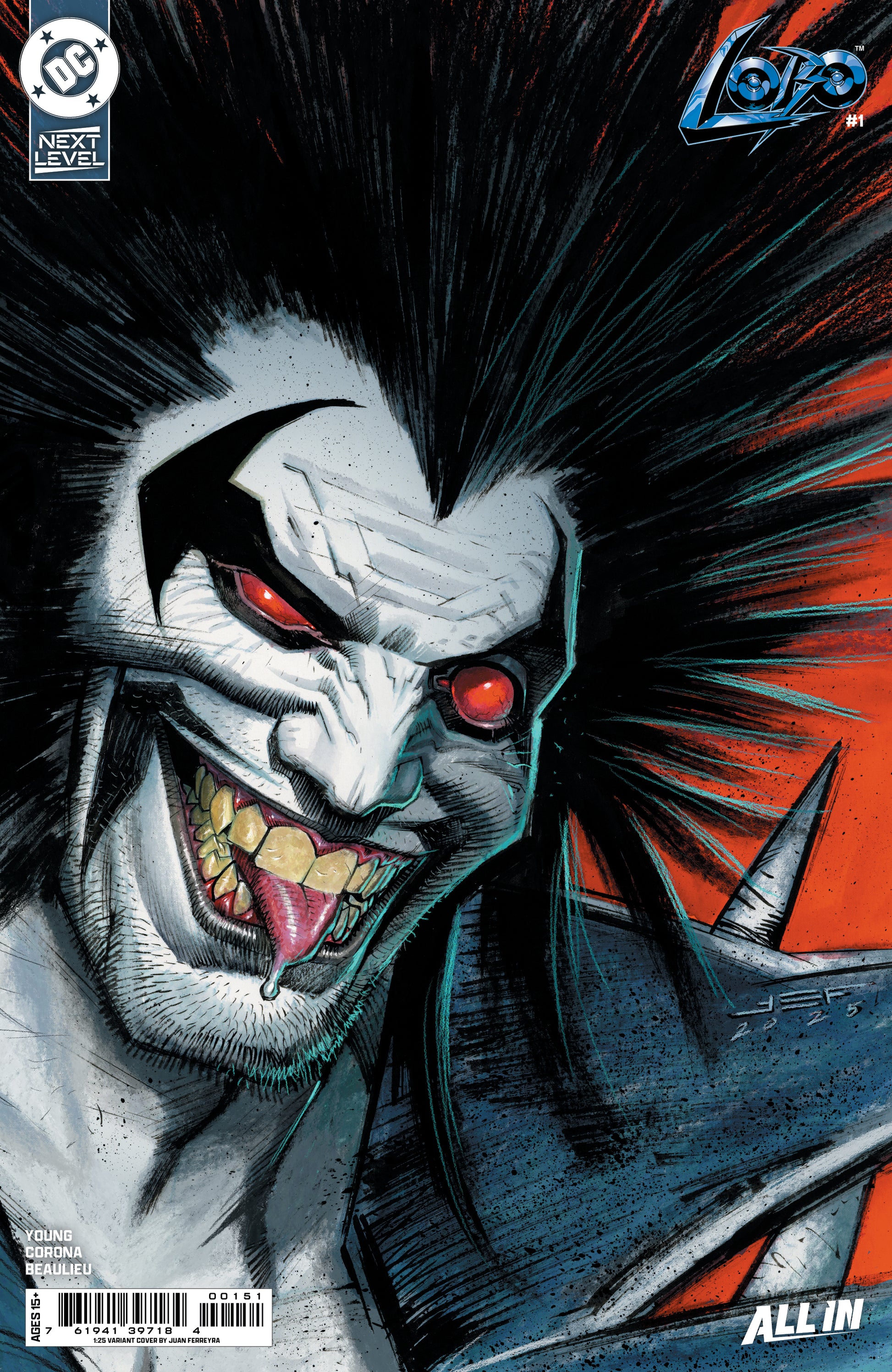 Lobo #1 G 1:25 Juan Ferreyra Variant (03/18/2026) Dc - Golden Apple Comics