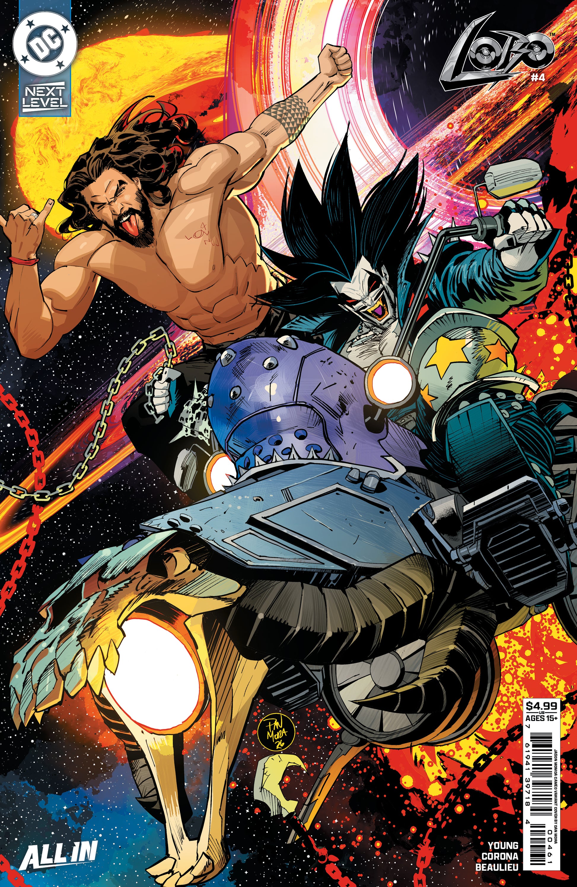 Lobo #4 F Dan Mora Jason Momoa Cameo Variant (06/17/2026) Dc - Golden Apple Comics