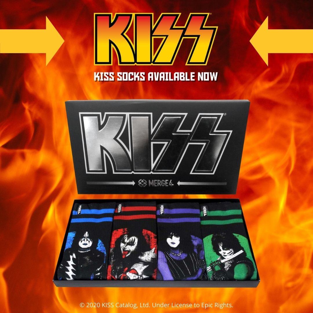 Merge4 KISS Collection LTD Crew Socks Box Set (4 Pairs)