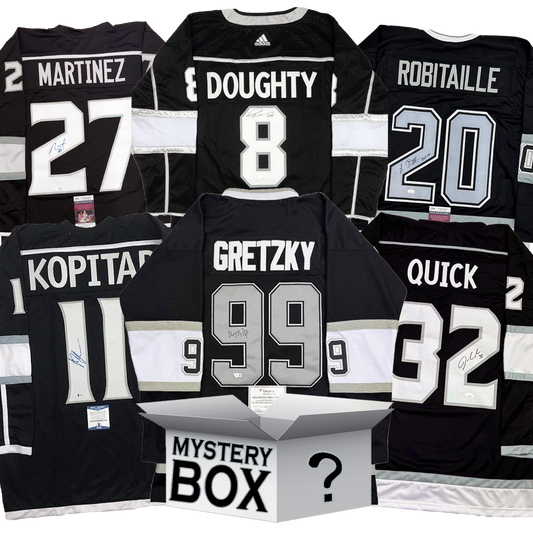 Autographed/Signed Los Angeles Hockey Jersey Mystery Box with PSA JSA or Beckett COA