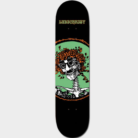 Volatile x Ludichrist - Psycho Skull - Black Skateboard Deck