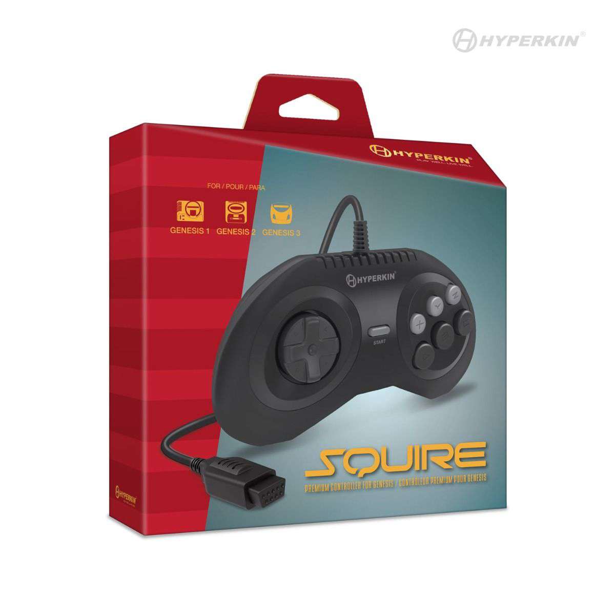 Squire Premium Controller Compatible With Genesis® / MegaRetroN HD