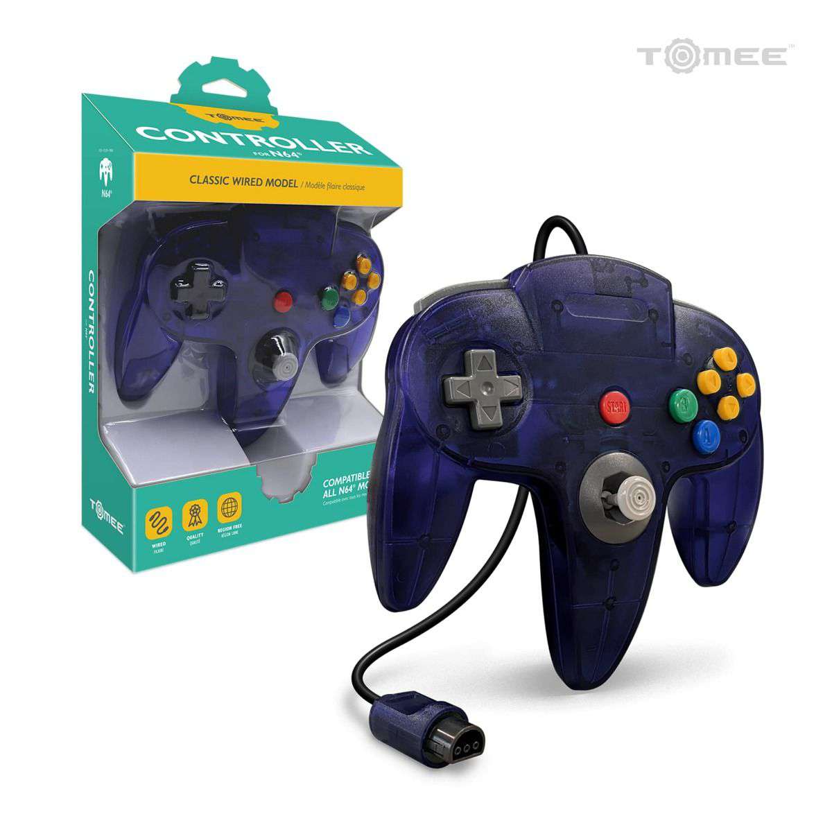 Wired Controller Compatible With N64 by Tomee