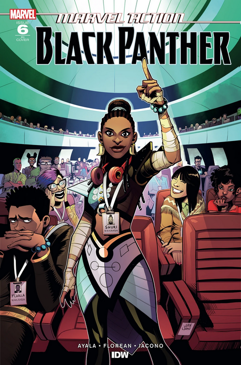 MARVEL ACTION BLACK PANTHER #6 B IDW 2019 NM 1:10 Juan Samu Shuri Variant - Golden Apple Comics