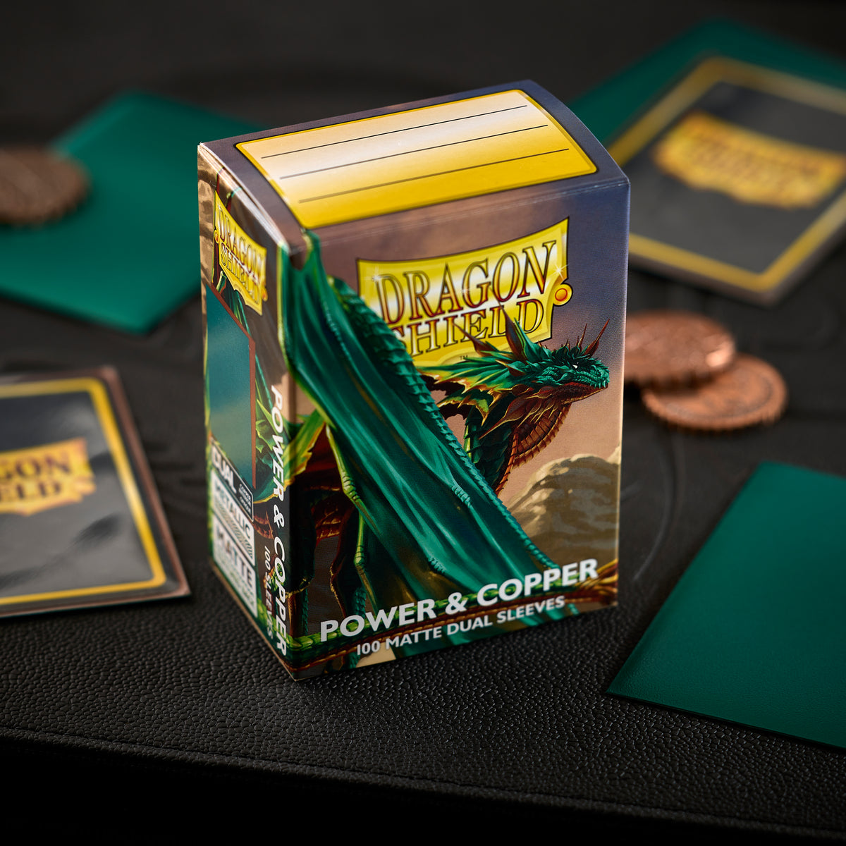 Dragon Shield Matte Dual Sleeves - Power & Copper (100-Pack)