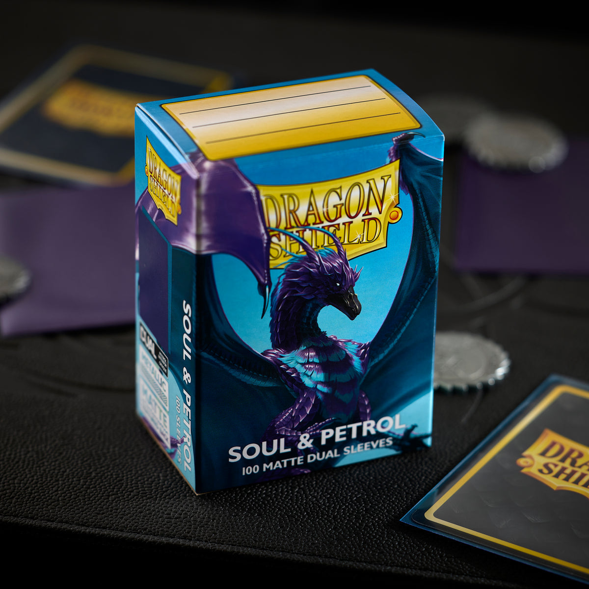 Dragon Shield Matte Dual Sleeves - Soul & Petrol (100-Pack)