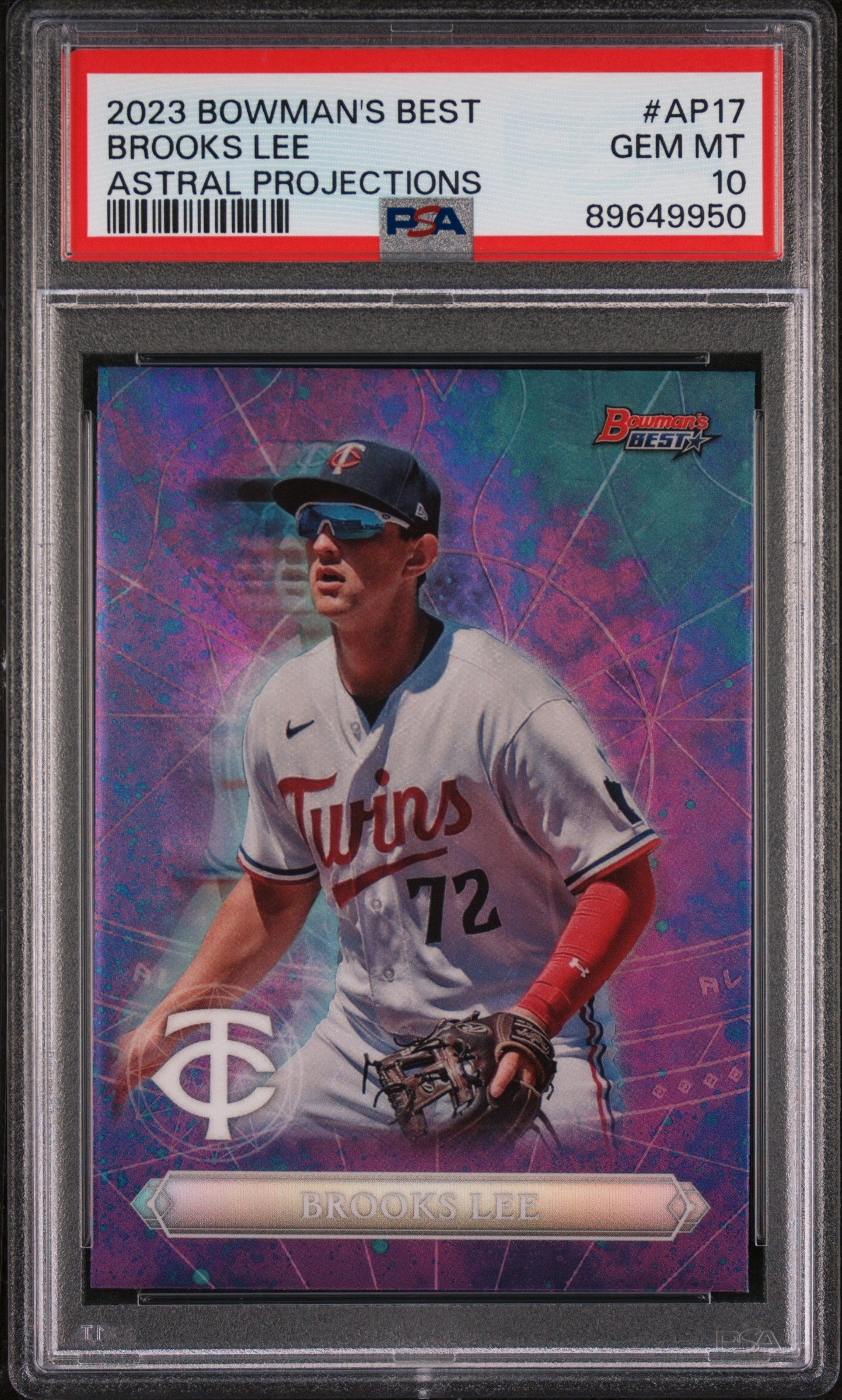 Graded 2023 Topps Bowmans Best Brooks Lee #AP17 Astral Projections Rookie RC Baseball Card PSA 10 Gem Mint - Golden Apple Comics