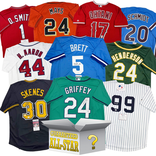 All-Star Autographed/Signed Baseball Jersey Mystery Box with PSA JSA or Beckett COA