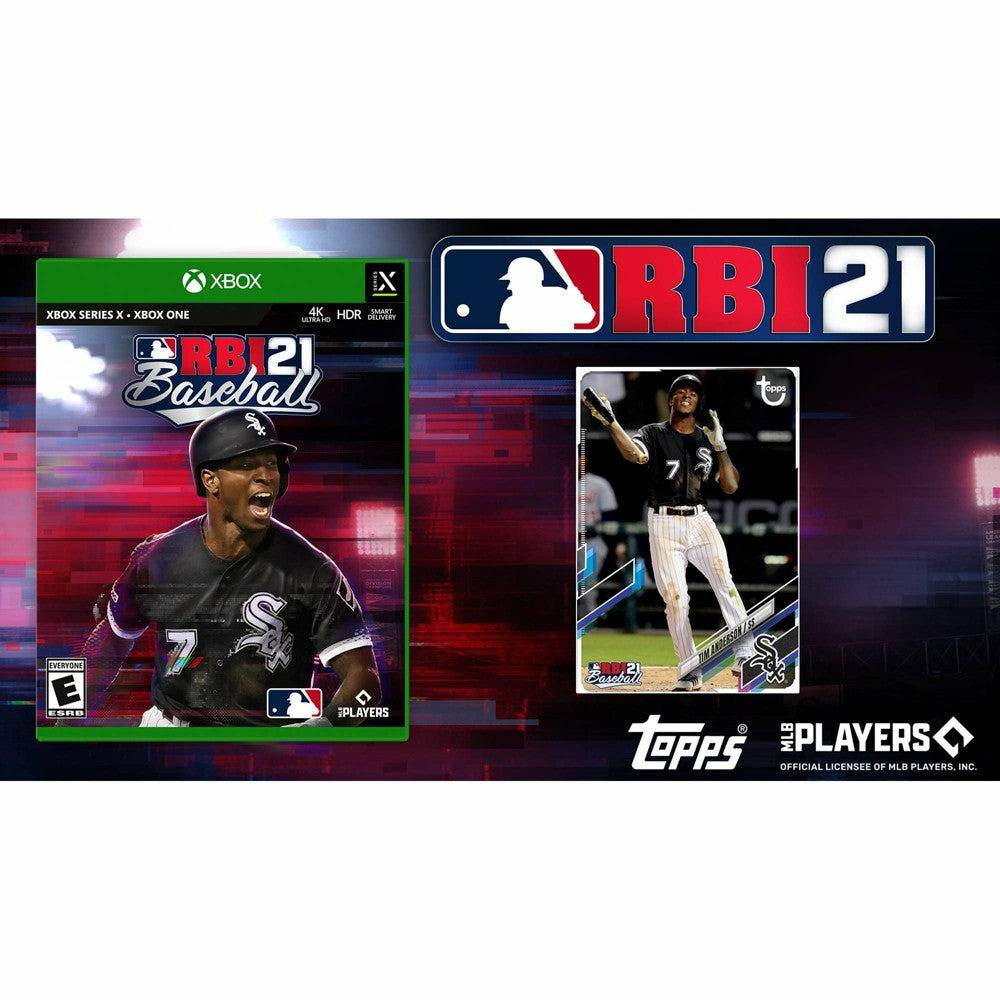 MLB RBI Baseball 21 with Bonus Topps Foil Card, Major League Baseball - Xbox One