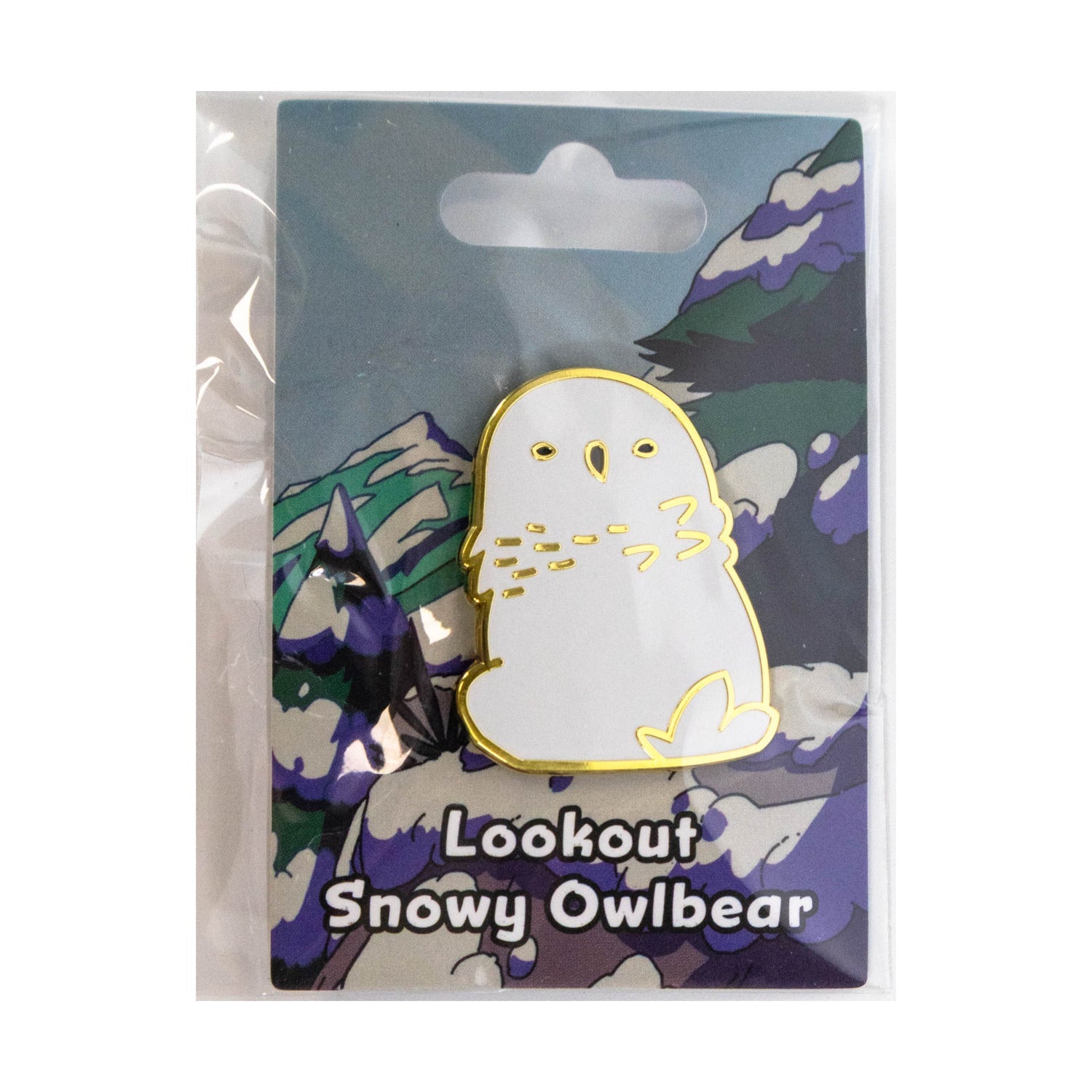 Baby Bestiary: Snowy Owlbear Enamel Pin - Lookout - Golden Apple Comics