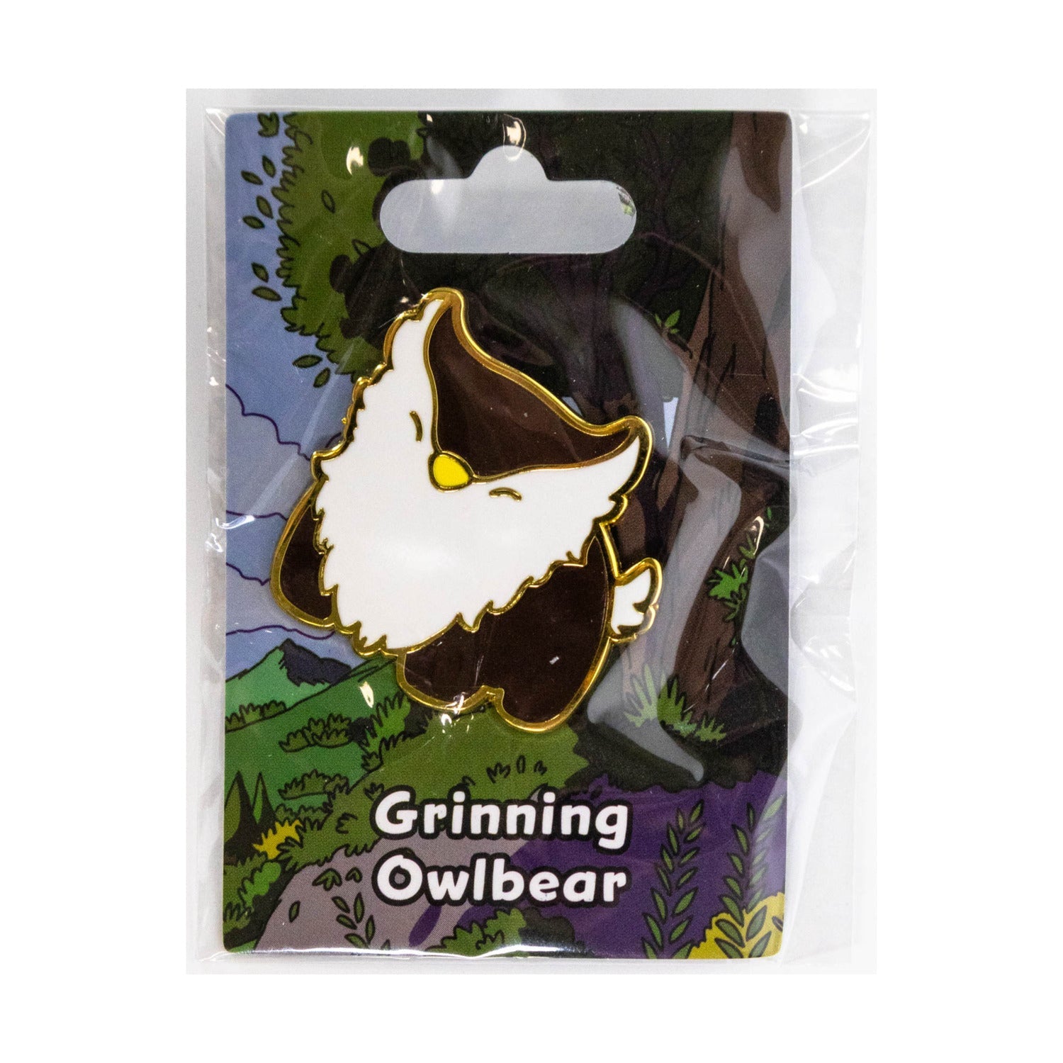 Baby Bestiary: Owlbear Enamel Pin - Grinning - Golden Apple Comics
