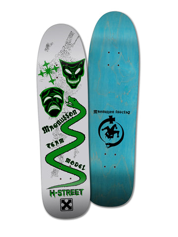 H-STREET MAGNUSSON "MASKS & SERPENT" SKATEBOARD DECK